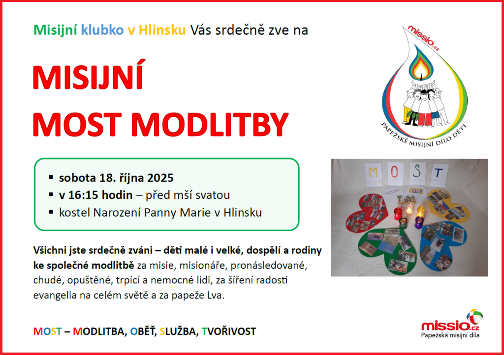 Misijní most modlitby Hlinsko 2025