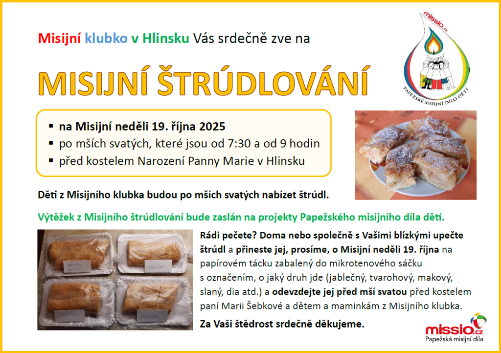 Misijní štrúdlování Hlinsko 2025