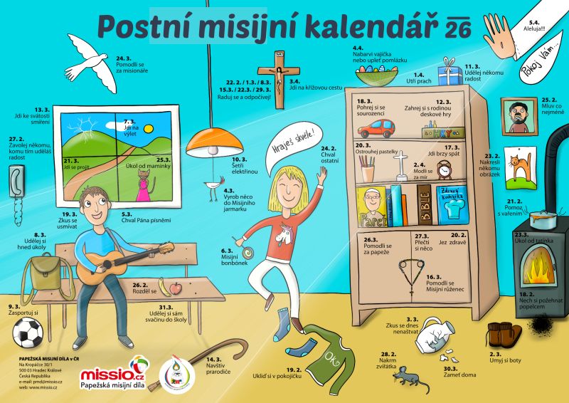 Postní misijní kalendář pro děti