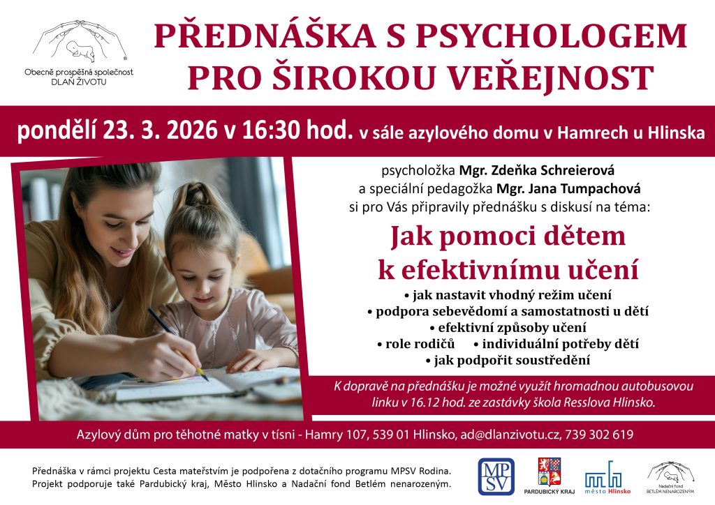 Efektivní učení přednáška plakát