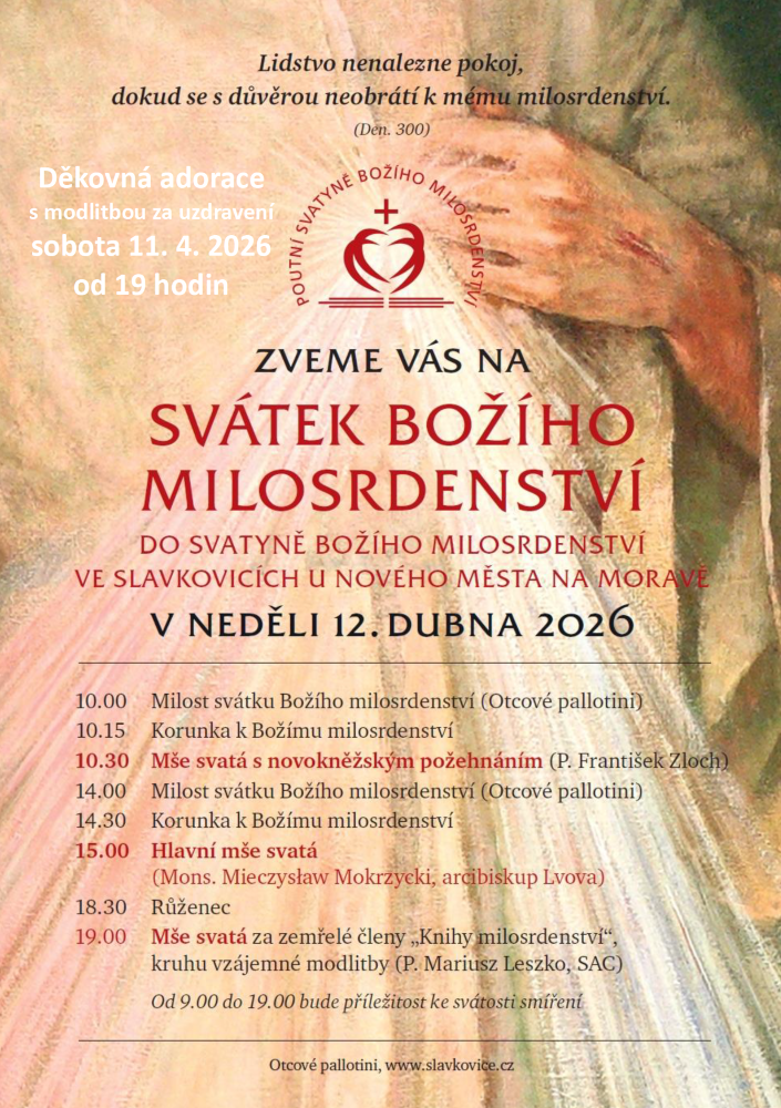 Neděle Božího milosrdenství Slavkovice